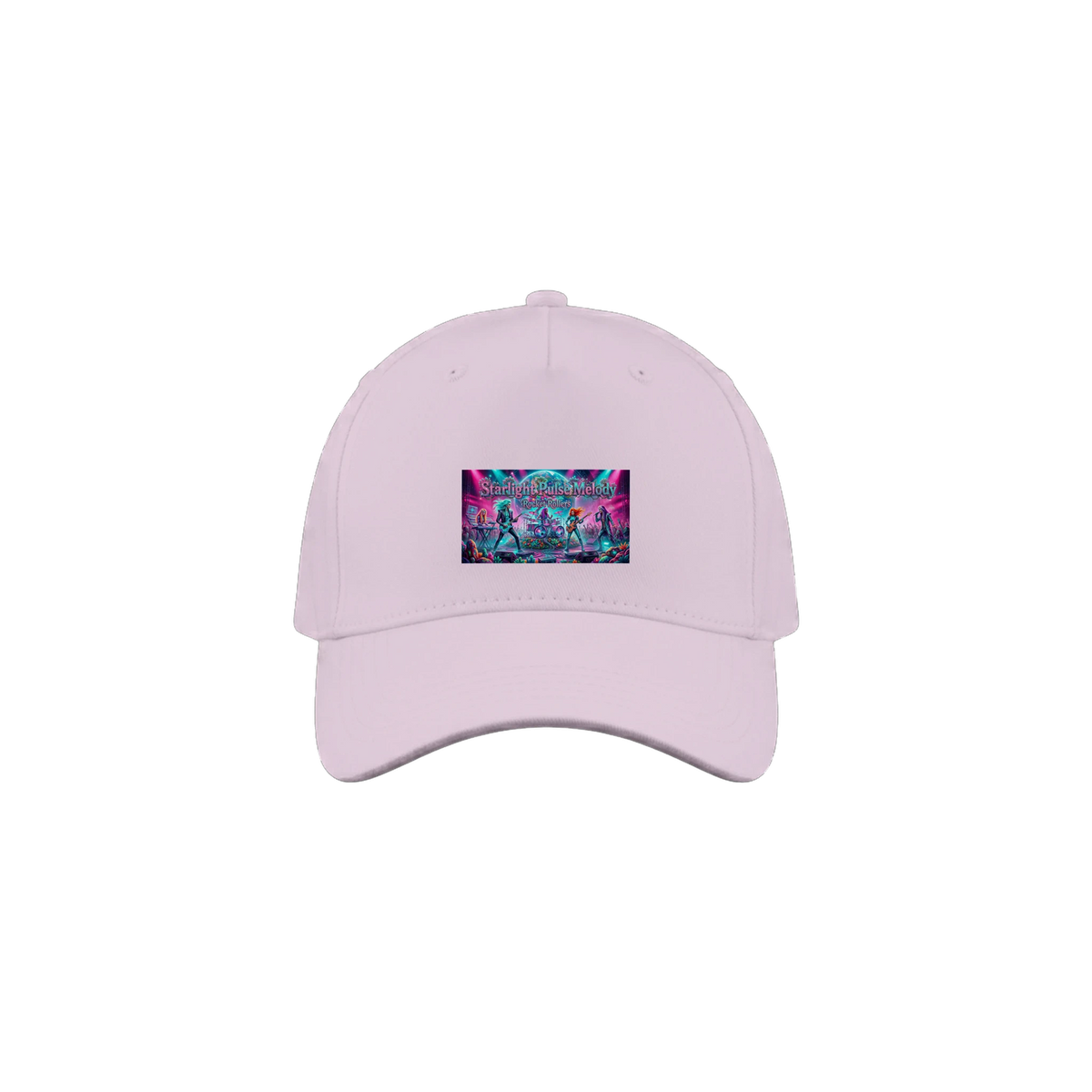 Pink cap with the logo on the front, "Starlight Pulse Melody" album cover.