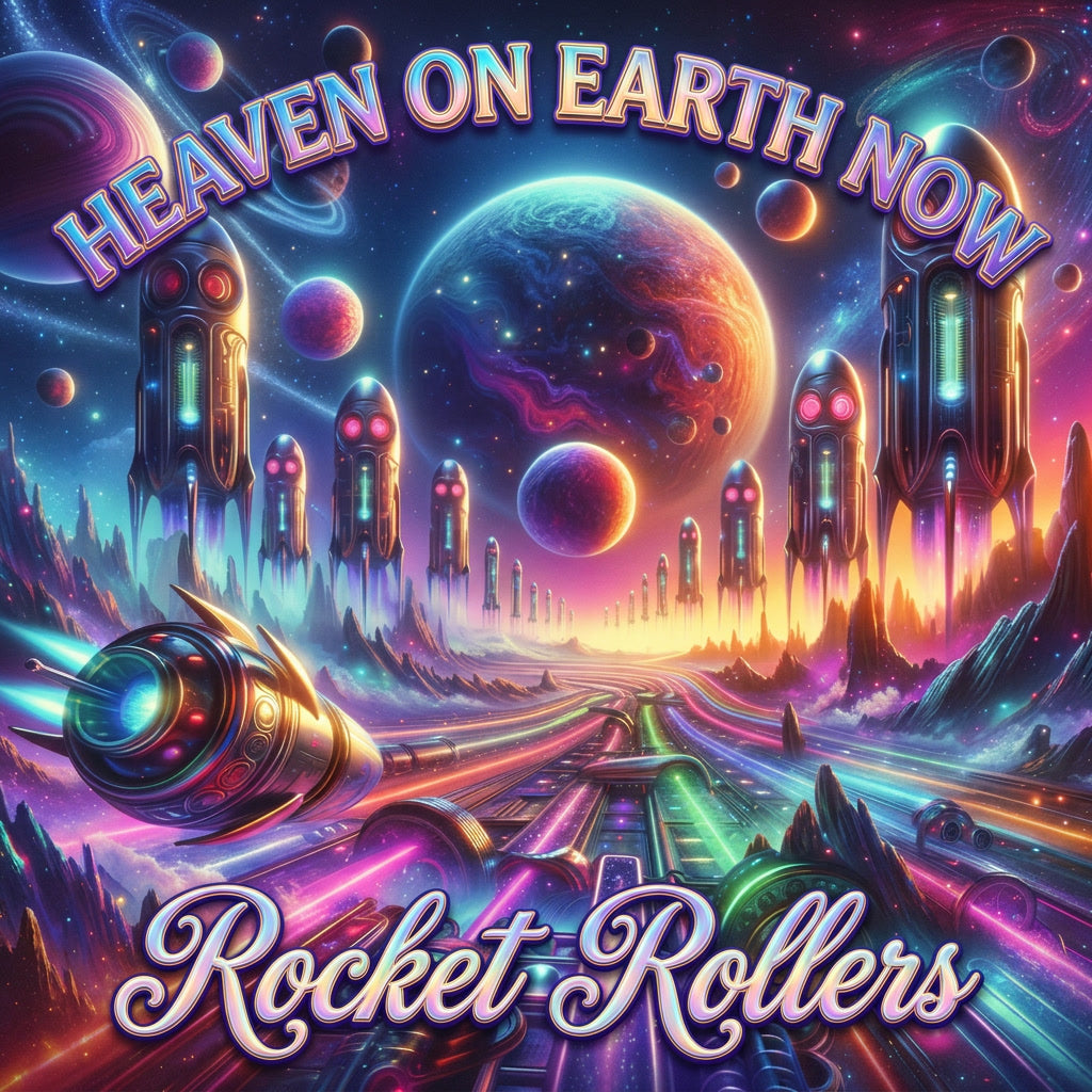 Blues infused slow dance rock and roll music. Ufo alien New Age art album cover. Environmental fusion feel.